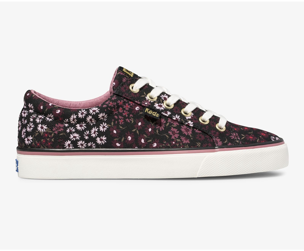 Tenis Keds Mujer Negros - Jump Kick Floral - 5031-AOMCX